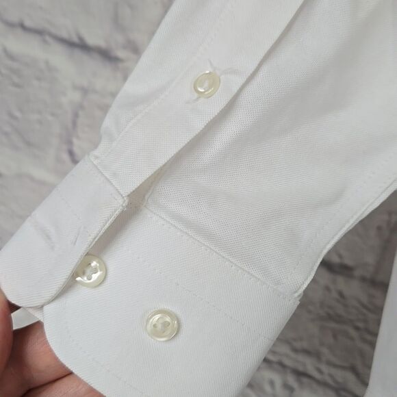 Class Club Boys White Long Sleeve Non-Iron Oxford Shirt School Uniform Stretch - Picture 6 of 10